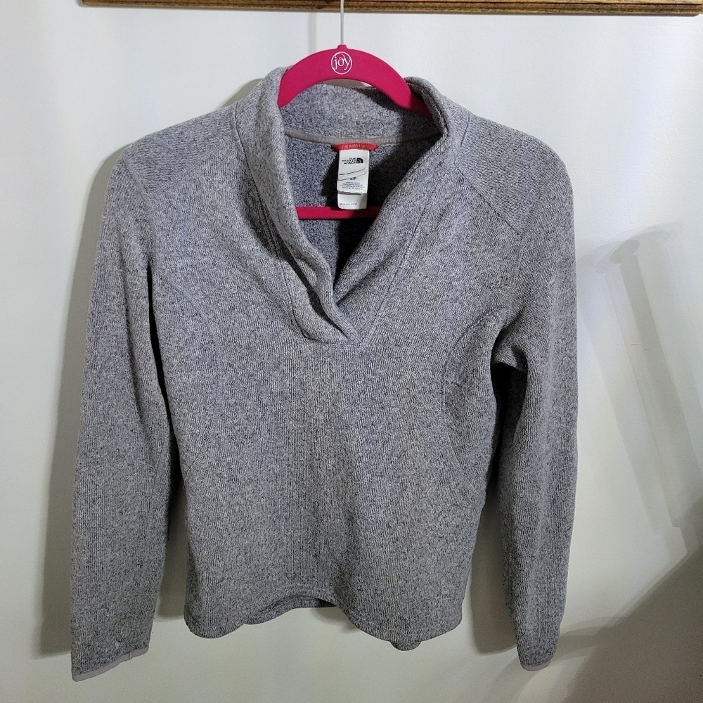 North Face Gray Pullover Sweater, Size S